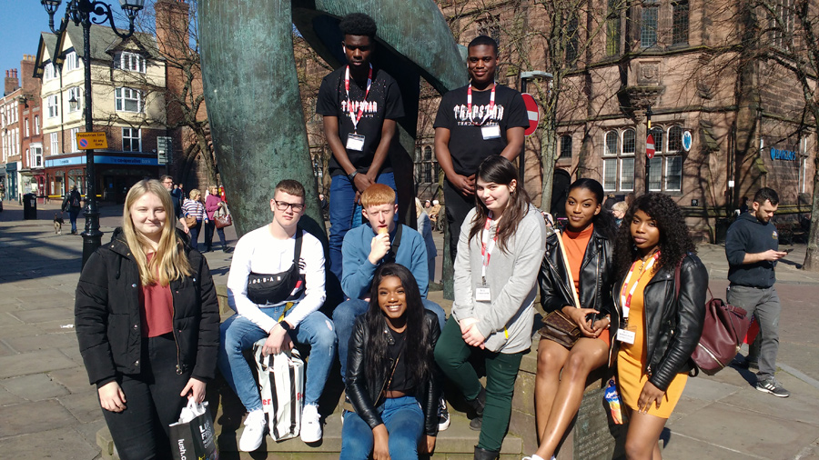 Photo of students visiting Chester University